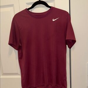 Nike Burgundy Short Sleeve Tee